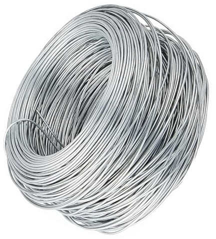 Bindedraht, Verzinkter Draht, 14 Gauge, Dicke 2,2 mm (0,197 Zoll) Durchmesser, biegbarer Metalldraht, verzinkter Massivdraht, für die Befestigung von Blumenzäunen im Garten (Size : 42m/137.7ft)