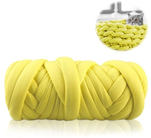 WIYETY Hilo de punto DIY voluminoso: 500 g de hilo para tejer y hacer ganchillo, manta gruesa para mantas suaves y acogedoras para mantas