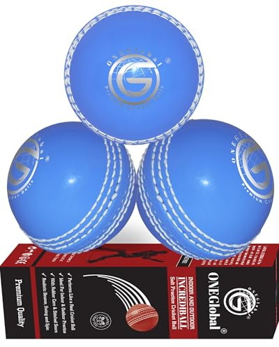 Pelota de críquet de goma suave para práctica, pelota de críquet para práctica en exteriores e interiores con núcleo y costura cosida, sensación realista, rebote y swing para práctica, habilidades de