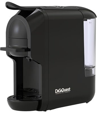 DIGIQUEST Macchina da caffè Multicompatibile COFFY | Modulo per capsule Nespresso® Incluso | Caffè corto e lungo | Potenza 1450 W| 0,6 Litri | 19 Bar | Adatta ai gusti di tutti