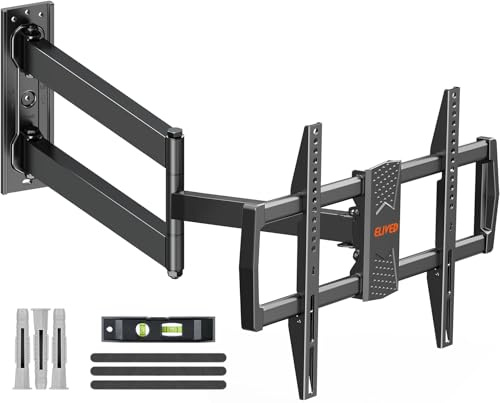 ELIVED TV Wandhalterung Extra Langem Gelenkarm 813mm für 37-75‘’ TV | Neigbar, Schwenk- und Drehbar Wandhalterung Fernseher Max. VESA 600 x 400 mm bis zu 45KG EV1036