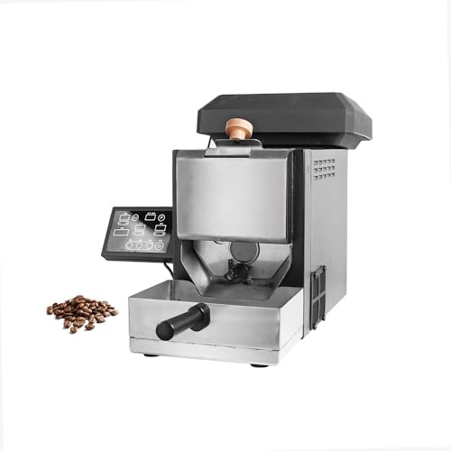 200g Kaffeeröster, Kaffeebohnenröster mit 9 voreingestellten Kurven, mit Bohnenschale & Rauchfilter, für den Heimgebrauch oder das Büro