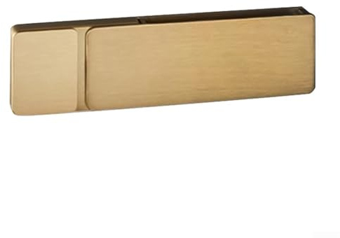 Serrure de porte intérieure en cuivre pur avec poignée invisible et trou de serrure, design silencieux, finition antirouille pour chambre à coucher, salle de bain, chambre d'enfant et porte de bureau