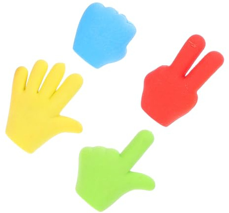 Kreativer Radierer 4 Stück-pack aus Gummi mit 3d-cartoon Motiv | Schüler Radierer, Radiergummi für Bleistifte und Schreibwaren, Einschulung Deko, Kid Eraser