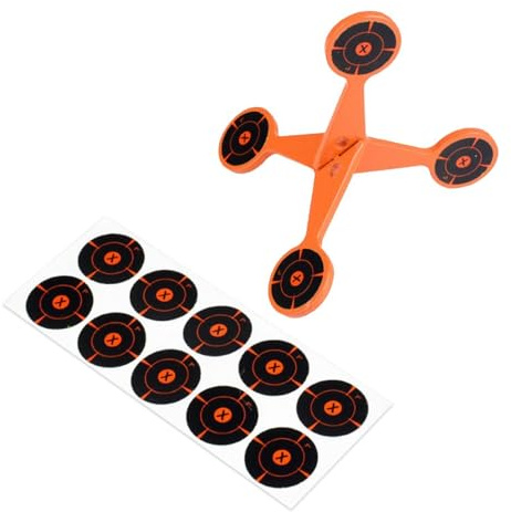 Spinner målskivor | Tio reaktiva bärbara pappersblad, förtjockad hopfällbar automatisk återställning målskiva, för bakgård, gräsmatta, trädgård, park, utomhusspel, camping.