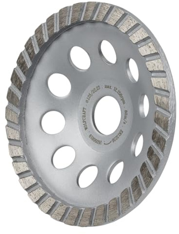 wolfcraft Diamant-Schleiftopf Standard Durchmesser 125 mm, 1 Stück, 8382000