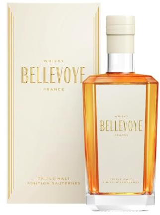BELLEVOYE - Whisky Triple Malt - Whisky Français Bellevoye Blanc - 40 % Alcool - Origine : 100 % France - 70 cl
