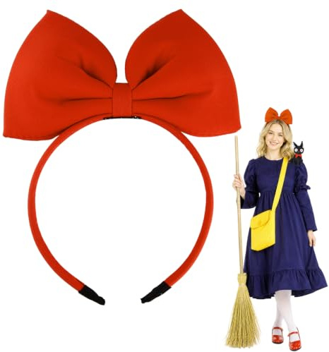 Hoshin Hair Band Bow Headbands Headdress For Women And Girls, Perfect Accessories Party Cosplay Red
