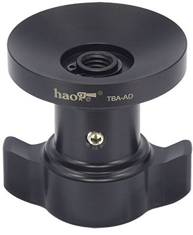 Haoge TBA-AD Spanngriff mit kurzem Gewinde, Knaufhalterung für Manfrotto Stativ Video Fluid Head Bowl Adapter MVH500A MVH502A 504HD 526 509HD 519