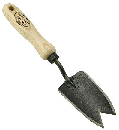 DeWit Blumenkelle 'X-Treme' schmal V-Schneide 28,5 cm I Blumenschaufel & Unkrautstecher aus Borstahl I FSC®-zertifizierte Handschaufel I Handgemachte Garten-Schaufel I Garden Tools – Made in Holland