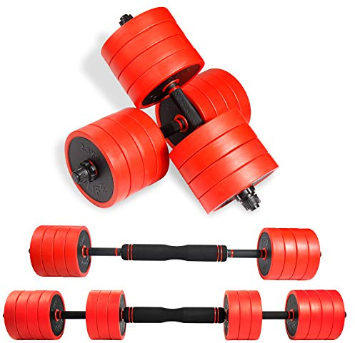 CCLIFE ZERRO Set manubri Palestra Regolabili Ghisa Manubrio Regolabile Kit Pesi Palestra manubri bilanciere con Pesi 20 40kg
