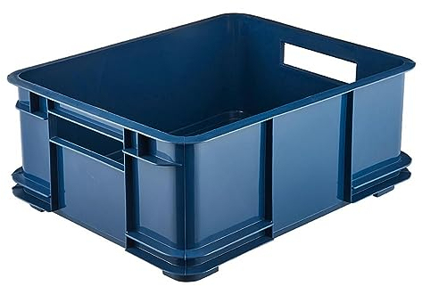 keeeper Contenitore con Maniglie, Euro-Box L, Procyclen, 20,5 l, Bruno Eco Line, Eco-Blu