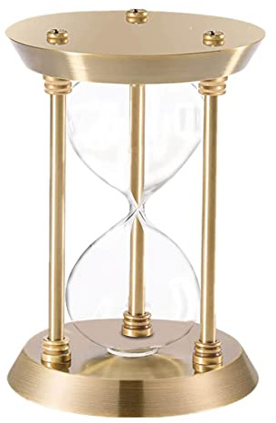 Leere Sanduhr befüllbar, Groß Antik DIY Sanduhr Set, Metall Messing Rahmen, Einheit Zeremonie Kit für Hochzeit Zuhause Schreibtisch Büro Dekorativ