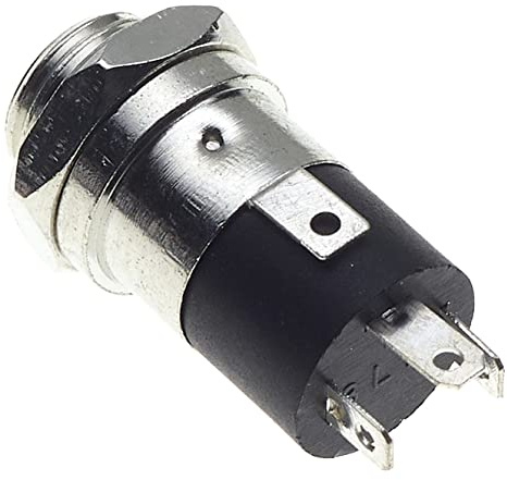 3,5 mm Klinkenbuchse, 4-polig, Stereo, Chassis - Lötanschluss mit 4 Anschlüssen und Sicherungsmutter für Kopfhörer Audio