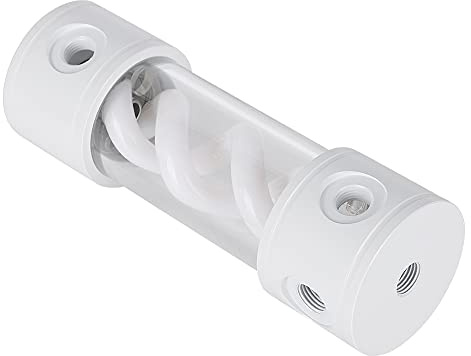 Wasserkühltank für Computerzubehör aus Aluminium mit PMMA, 6 Loch G1/4 Gewinde, zylindrischer Wassertank für Wassergekühlte Systeme