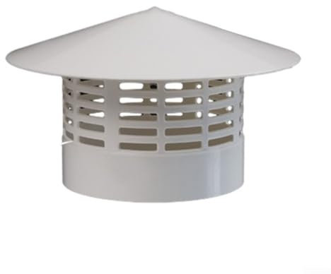 und widerstandsfähiger PVC-Regenhut, maximaler Schutz für Ihren Schornstein (110 mm)