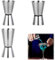 Cocktail Jigger, Double Doseur en Acier Inoxydable, Mesure à Alcool, Tasse à Mesurer, 3 Pièces (15/30ml, 20/40ml, 25/50ml)