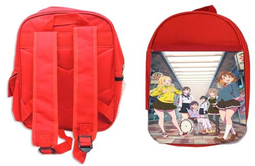 MERCHANDMANIA PACK MOCHILA ROJA Y ESTUCHE Na Nare Hana Nare Misora Kanata school material