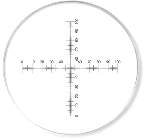 Mikroskop-Kalibrierungsschieber, Okular-Fadenkreuz-Stage-Mikrometer für Okular-Messmikrometer