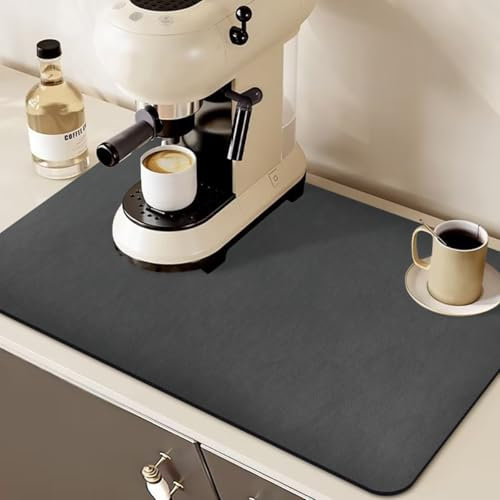 GZCZCC Alfombrilla Escurreplatos Alfombrilla Secado Rápido Fregadero 50x30cm Súper Absorbente Alfombrilla de Secado de Platos Alfombrilla Fregadero Secado Rápido Drying Mat Dishes para Los Cubiertos