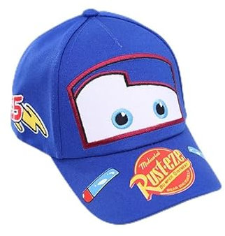 2PCS Casquette de Baseball, Cars Casquette de Baseball, Cars Casquettes Baseball pour Enfant, Voiture Casquette Enfant Visière Adjustable Casquette Baseball Chapeau de Soleil pour Garçons Filles