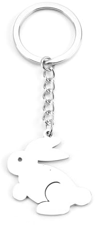 MUCOOS Hase Schlüsselanhänger, Süßer Schlüsselanhänger, Personalisierter Schlüsselanhänger,Taschenanhänger Damen,Freundinnen Geschenkideen,Geschenk Für Schwester Geburtstag,Freundschaft Geschenke