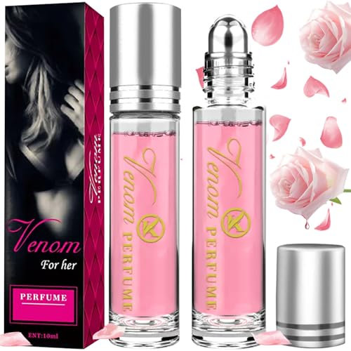 2 Pièce Parfum Pheromone pour Femme, Phéromones Parfums pour Femme, Parfum au Pheromone, Roll-on Eau de Parfum pour Portable et Facile à Utiliser