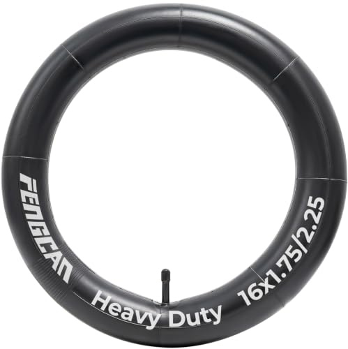 FengCan 1-PC 16x1,75/2,25 Fahrradschlauch Verdickter, 16 Zoll Schlauch 16x1,75 16x1,95 16x2,0 16x2,10 16x2,25 Fahrradschlauch für 47/57-305 Reifen, AV32mm Schrader Ventil