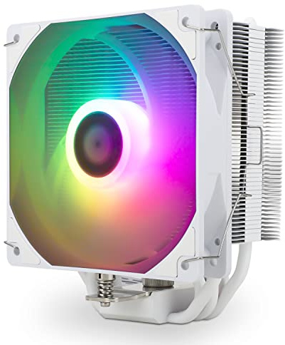 TR-Assassin King 120 SE WHITE ARGB CPU Air Cooler, AK120 SE WHITE ARB, 5 Heatpipes, TL-C12CW-S PWM Quiet Fan CPU Cooler With S-FDB Bearing, for AMD AM4 AM5/Intel 1150/1151/1200/1700