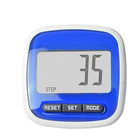 Xijobido Clip On Pedometer Accurate Step Counter | Large Display Pedometer | Fitness Step Counter For Walking Running