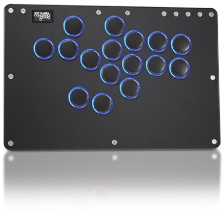 Sehawei Haute42 T16 Pro V2 - Gamerfinger de arcade con todos los botones, funciones turbo y RGB personalizado, controlador de arcade Street Fight para PC/PS3/PS4/Switch/Steam Game Keyboard-Soporta Hot