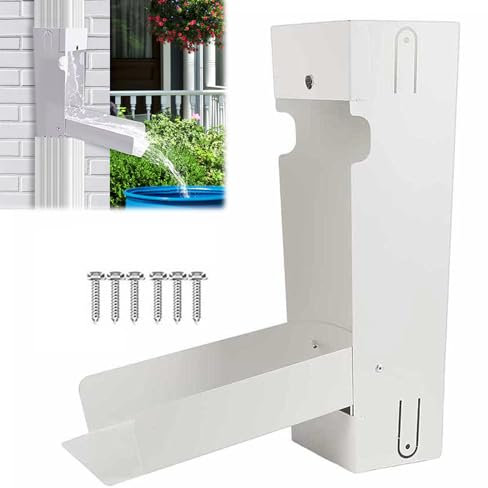 Raccolta acqua piovana, set di deviatori per bidoni di acqua piovana, in acciaio inox, adatto per tubo di caduta standard da 3 x 4, sistema portatile di raccolta dell'acqua piovana, per il