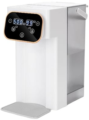 Caldera de agua con tanque extraíble de 3 litros y bandeja de goteo, dispensador de agua caliente instantáneo para electrodomésticos de cocina con control de temperatura, máquina de hervidor de agua