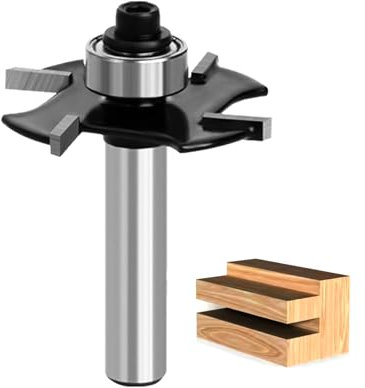 GLRYD Fresa a disco per fresa superiore da 8 mm, altezza di taglio 3 mm, diametro di taglio 36,7 mm, lama in metallo duro a 4 denti, lavorazione del legno per frese precise