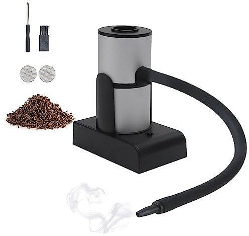 Generico Strumenti per Affumicare A Freddo Gli Alimenti, Affumicatore A Freddo Portatile, Scatola per Affumicare Alimentata A Batteria AA, Affumicatura Sana E Senza Sostanze Chimiche (Silver S)