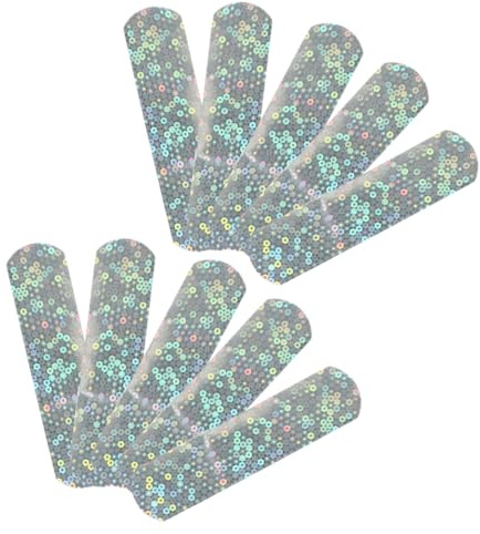 Gatuida 10 Vendajes Adhesivos para Niños Diseño Brillante de Purpurina, Material Pe, Portátiles y Seguros, Ideales para Ocasiones Obsequios como Navidad