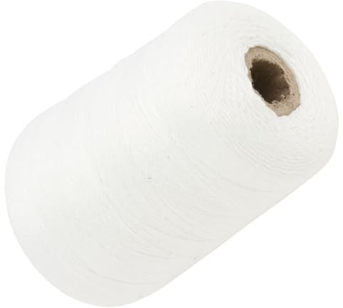 DIYEAH Ficelle Cuisine en Coton 1mm, Corde à Viande Naturelle, Fil Alimentaire 2800m, Usage Professionnel et Domestique, Emballage Saucisses et Viande, Outil D’Emballage Polyvalent
