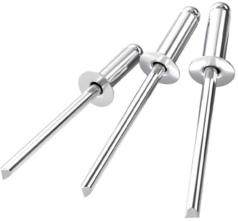 Remaches ciegos de extremo abierto de acero inoxidable 304 GB12618 con mandril de tracción y cabeza avellanada M3,2 M4 M4,8(13mm)