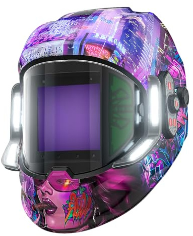 ANDELI Casque Soudure Automatique Vue Panoramique 180°丨4 LED + True Color