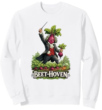 Beet-Hoven Lustiges klassisches Musik-Gemüse-Wortspiel Sweatshirt