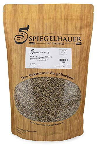 Bio Hanfsaat ungeschält 1 kg aus Hanfsamen mit Schale roh naturbelassen Hanf Samen