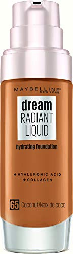 Maybelline New York Make Up, Dream Radiant Liquid Make-Up, Flüssige Foundation, Nr. 65 Coconut, 30 ml