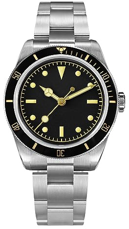 NC San Martin 6204 6200 Classic Retro Herrenuhr Saphirglas 20Bar NH35 Mov't Edelstahl Automatik Luxusuhr für Herren