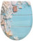 WOLTU Toilettendeckel mit Absenkautomatik Klodeckel WC Sitz Softclose antibakterielle Klobrille mit Quick Release Funktion Duroplast Oval einfache Montage Strandholz