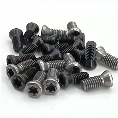 20-50pcs M1.6 m1.8 m2 m2.2 m2.5 m3 m3.5 m4 M5 M6 CNC Insert Torx Screw for Replaces Carbide Inserts CNC Lathe Tool-M 4 x 10 50pcs