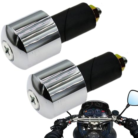 Motorrad-Lenkerendstopfen – Motorradgriffe, Lenkerende, Lenkerendkappen, Lenkergriffe, Stopfenkappen, Gewichtsausgleichsstopfen für Motorrad, Schmutz