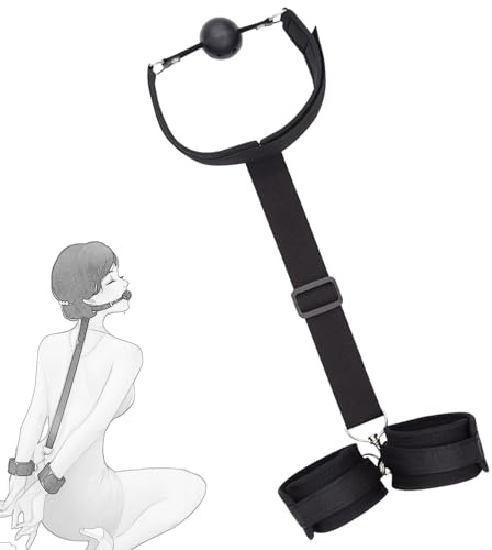 YUZHO Ball gag Fesseln bondage Fesseln für frau sex Fesseln sexspielzeug für paare Handschellen für sexspiele BDSM Knebel Bondage Set Sexspielzeug für Erwachsene Toning Slaves Rollenspiel