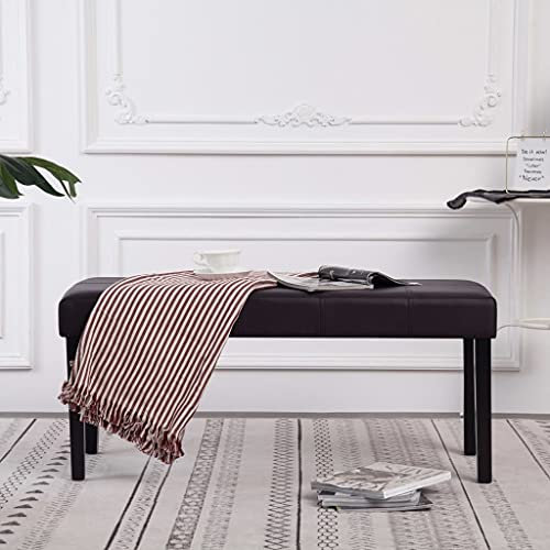 FUDUGEHMIOFWFJJ truhenbank mit stauraum,spielzeugkiste mit Deckel,Sitzbank 106 cm Braun KunstlederGeeignet für Schlafzimmer Wohnzimmer Lounge