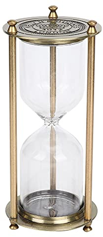 Orologio con Sabbia, Elegante Timer con Orologio con Sabbia in Vetro, Clessidra Decorativa per Bambini, Giochi, Aula, Casa, Scrivania, Ufficio Decorativo, per la (Piccola sabbia