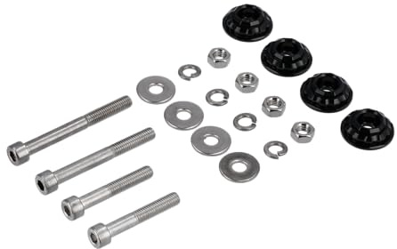 Set: CNC Unterlegscheibe 32mm für Stoßdämpfer/Federbein, Schwarz - für S51, S50, S70, S53, S83